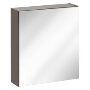 Závěsná skříňka se zrcadlem - TWIST 840 grey, šířka 50 cm, grafit