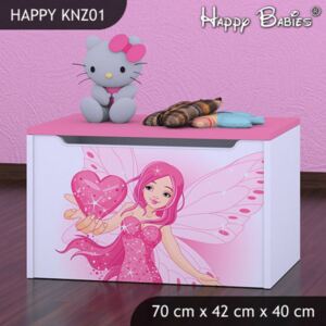 SvetMimi Box na hračky růžový KNZ01