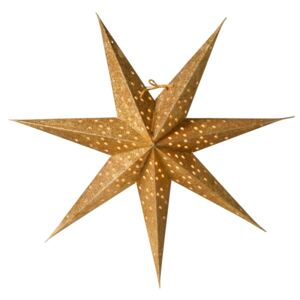 Závěsná svítící hvězda Donna Gold 60 cm