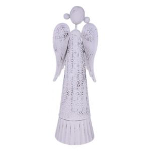Anděl s patinou, bílá, 36 cm EGO-215918