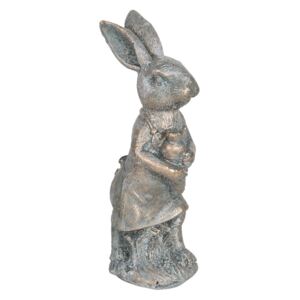 Dekorace vintage králík s patinou - 6*4*13 cm