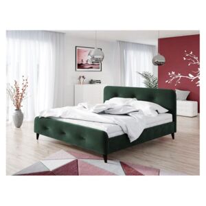 Čalouněná manželská postel bez matrace 160x200 CANDY - zelená