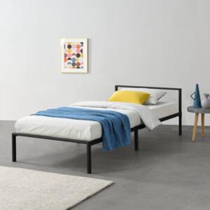 [en.casa] Kovová postel "Imatra" ABMB-4709 90x200 cm černá