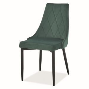 Jídelní židle Trix B VELVET zelená