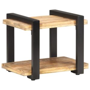 Noční stolek 50 x 40 x 40 cm hrubé mangovníkové dřevo