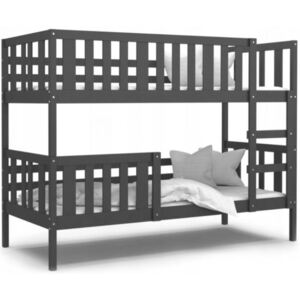 Dětská patrová postel NEMO 80x190 cm ŠEDÁ