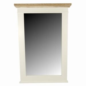 Dřevěné zrcadlo "Provance style" (81,5x55,5cm) - bílé MSB1008 venkovský stylu