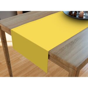 Goldea bavlněný běhoun na stůl - žlutý 35x180 cm