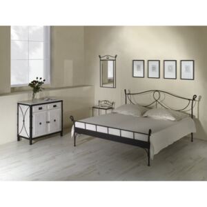IRON - ART postel MODENA Povrchová úprava: Černá, Rozměry ( šířka x délka): 180 x 200 cm