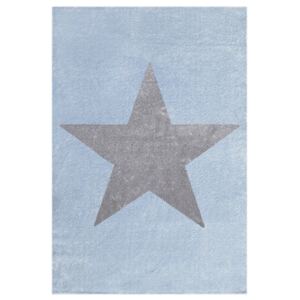 LIVONE Dětský koberec STAR modrá/stříbrná-šedá Varianta: 160x230 cm