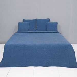Modrý vintage přehoz na dvoulůžkové postele Quilt 181 - 230*260 cm