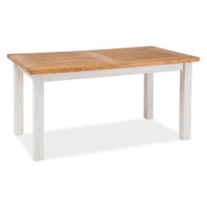 Jídelní stůl - POPRAD, 160x90, medová borovice/bílá borovice