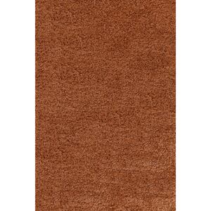 Chlupatý kusový koberec Life Shaggy 1500 terracota Typ: 140x140 cm