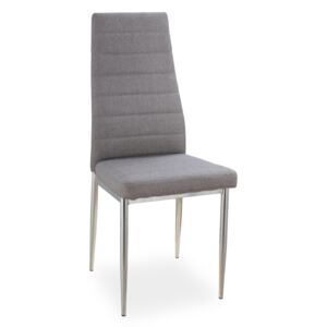 Jídelní židle - H-263, šedá/chrom