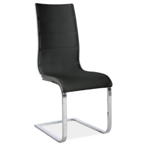 Casarredo Jídelní čalouněná židle H-668 černá/bílá