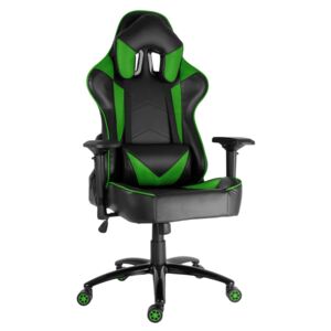 Herní židle RACING PRO ZK-029 černo-zelená
