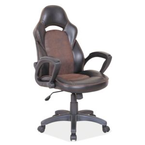 Eshopist Kancelářská židle Q-115 černá/hnědá