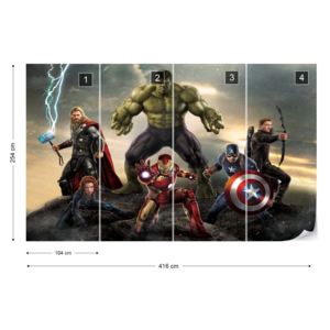 Fototapeta - Marvel Avengers VII. Vliesová tapeta - 416x254 cm