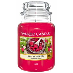 Yankee Candle - vonná svíčka Red Raspberry (Červená malina) 623g (Štiplavě sladké aroma vzácného daru přírody. Není nic chutnějšího než čerstvě utržené maliny.)