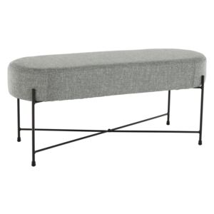 Designová lavice, šedá / černá, MATIR