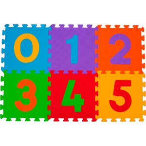 BABYONO Puzzle pěnové číslice 6 ks, 6 m+