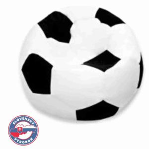 Fotbalový míč malý - sedací vak bílá černá