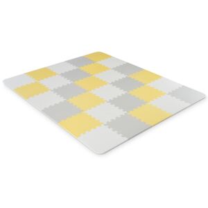 KINDERKRAFT Podložka pěnové puzzle Luno Yellow 30 ks