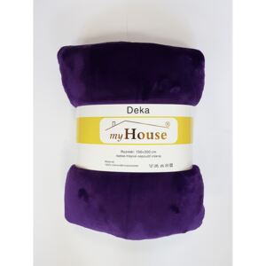 Jahu MyHouse Deka mikroplyš 150 x 200 cm Barva: tmavě fialová