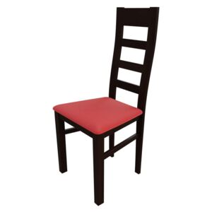 Židle JK47, Barva dřeva: ořech, Potah: ekokůže Soft 010