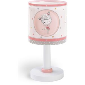 Dalber 70911 SWEET DANCE - Dětská stolní lampička v růžové barvě + Dárek LED žárovka