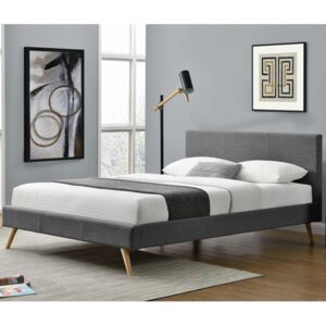 Eshopist Čalouněná postel,, Toledo "140 x 200 cm - tmavě šedá