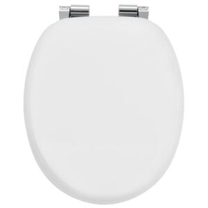Eshopist Záchodové prkénko Bílá vyrobená z MDF s tichým zavíráním