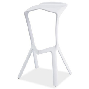 Barová židle WATT, 82x50x29, bílá