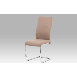 Jídelní židle DCL-450 CAP2 látka cappuccino, chrom