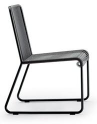 Roda Jídelní židle Harp, Roda, rám lakovaná nerez, lankový výplet 3 mm barva dle vzorníku, bez sedáku