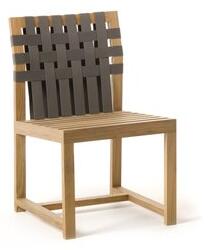 Roda Jídelní židle Network, Roda, 50x55x84 cm, rám teak, pásový výplet barva dle vzorníku, bez sedáku