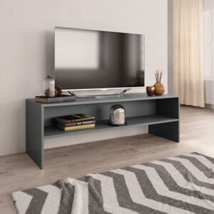 TV stolek šedý 120 x 40 x 40 cm dřevotříska