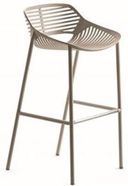 Fast Hliníková barová židle Niwa, Fast, 53x57x86 cm, lakovaný hliník barva pearly gold