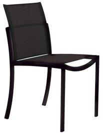 Royal Botania Jídelní stohovatelná židle O-Zon, Royal Botania, rám lakovaný hliník barva anthracite, výplet Batyline barva černá black