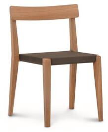 Roda Stohovatelná jídelní židle Teka, Roda, 54x52x80 cm, rám teak, výplet textilen barva dle vzorníku