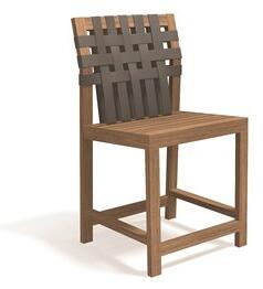 Roda Barová snížená židle Network, Roda, 50x46x92 cm, rám teak, pásový výplet barva dle vzorníku, bez sedáku