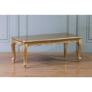 Zlatý retro konferenční stolek Gold Painted