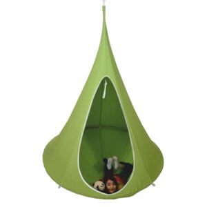 Závěsné houpací křeslo, zelená, KLORIN NEW KIDS CACOON HAMMOCK