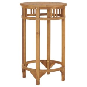 Barový stůl Ø 60 cm masivní teakové dřevo