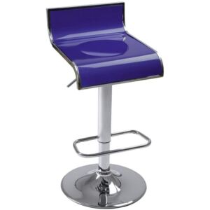 Miadomodo 74824 Plastová barová stolička, modrá
