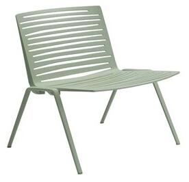 Fast Hliníková nízká židle Zebra, Fast, 74x65x71 cm, lakovaný hliník barva bílá white
