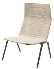 Fast Hliníková zahradní nízká židle Zebra Knit, Fast, 78x80x103 cm, rám hliník barva dle vzorníku, výplet pletený barva písková (white sand)