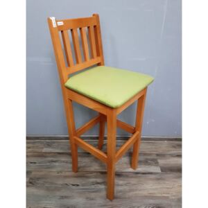 Barová židle stolička 21144A 108x37x42 cm dřevo textilie