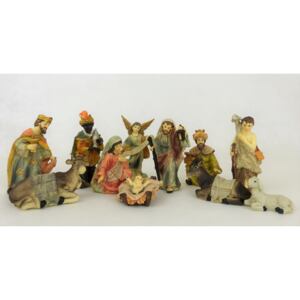 Figurky do betléma 11ks 4-10cm ručně malované