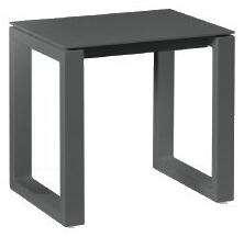 Manutti Hliníková stolička Fuse, Manutti, 45x39x45 cm, rám hliník šedočerný lava, bez sedáku